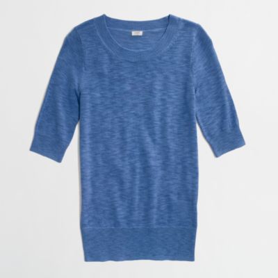 Factory elbow-sleeve sweater