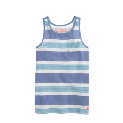 Girls' racerback tank in stripe
