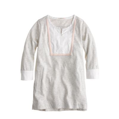 Girls' bib-front pocket tunic