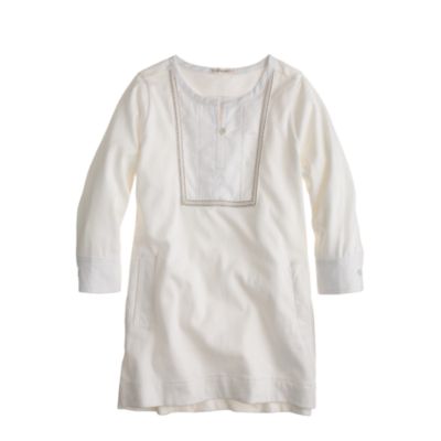 Girls' bib-front pocket tunic
