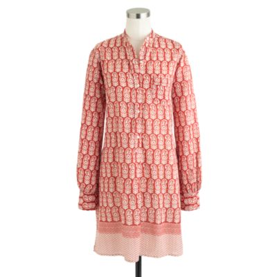 Nili Lotan&reg; for J.Crew beach dress in wood-block print