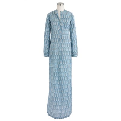 Nili Lotan&reg; for J.Crew beach maxidress in wood-block print