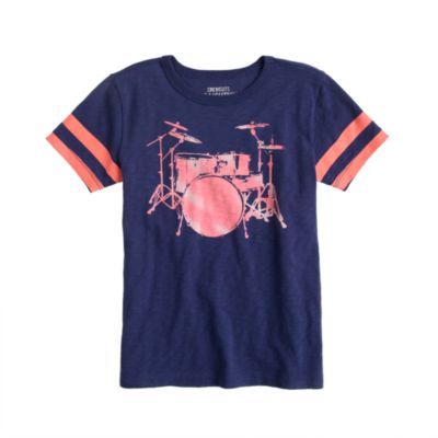 Boys' drum set tee
