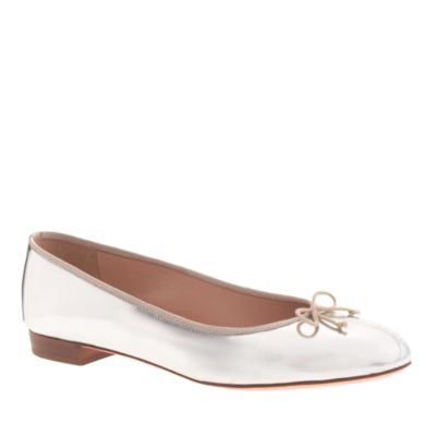 Kiki mirror metallic ballet flats