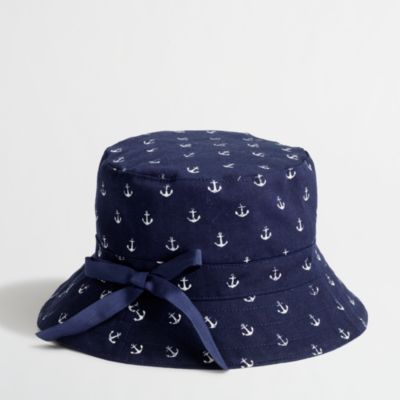 Factory girls' printed bucket hat
