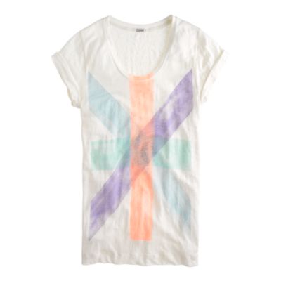 Linen color study tee