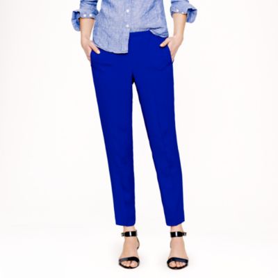 Pull-on lined crepe pant