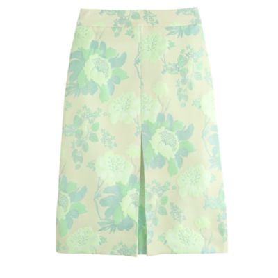 Collection neon floral jacquard skirt