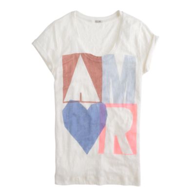 Linen amor tee