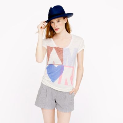 Linen amor tee
