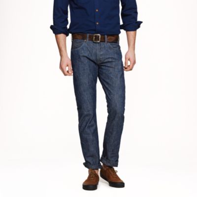 Wallace & Barnes slim pant in Japanese chambray
