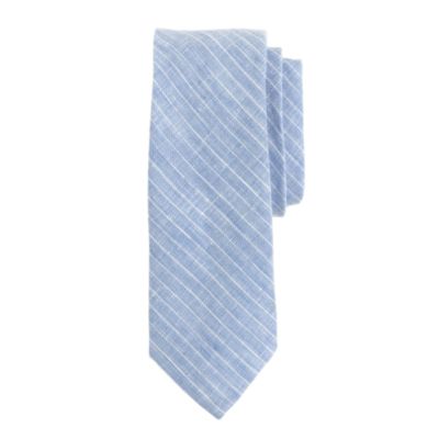 Irish linen pinstripe tie