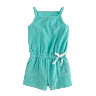 Girls' terry romper