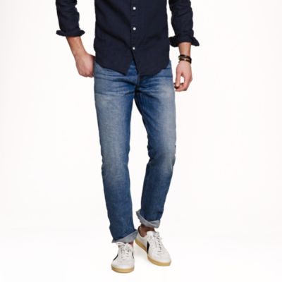 Wallace & barnes slim selvedge jean in indigo fade