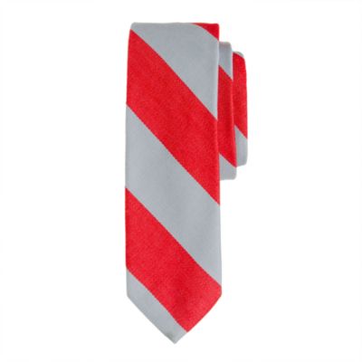 Old-school repp-stripe tie