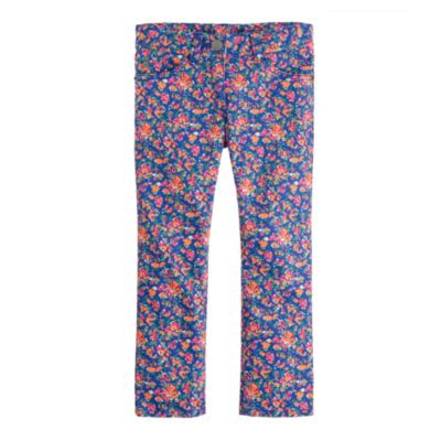 Girls' ankle toothpick jean in neon floral