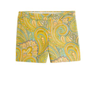 Orange paisley short