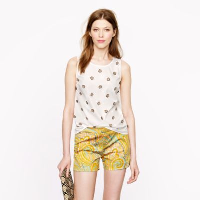 Orange paisley short