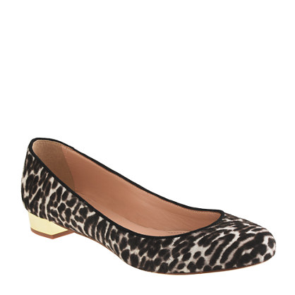 Collection Janey calf hair flats