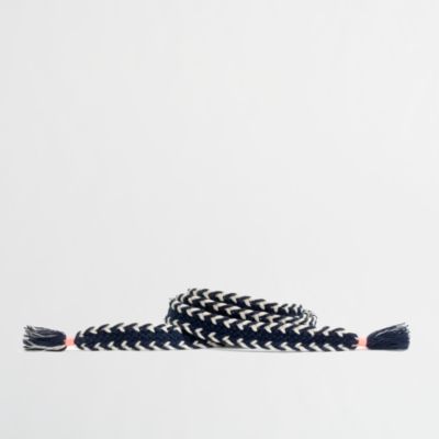 Factory braided chevron belt
