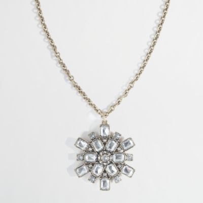 Factory crystal pinwheel necklace