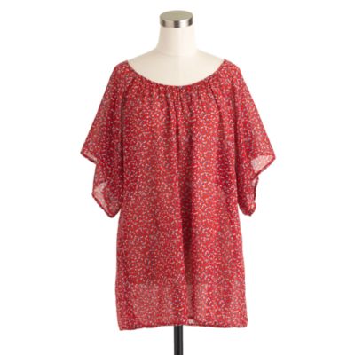 Caftan tunic in rosebud