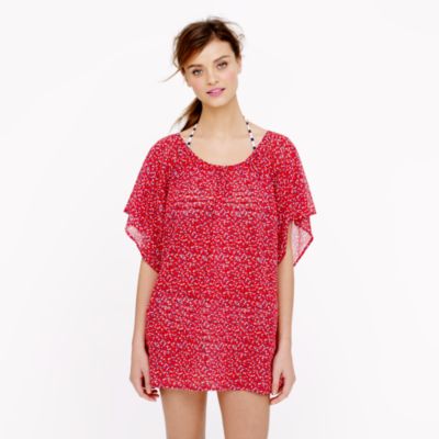 Caftan tunic in rosebud
