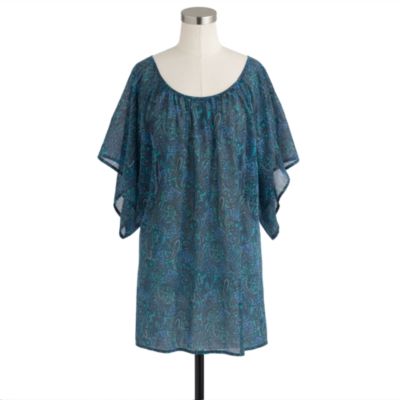 Caftan tunic in cove paisley