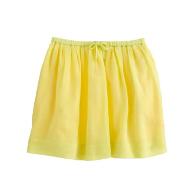 Girls' full skirt in cotton gauze