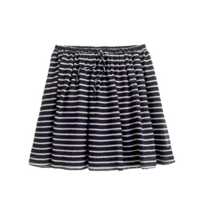 Girls' full skirt in stripe