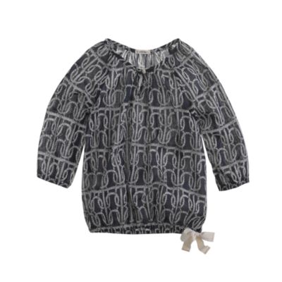 Girls' rope stripe top
