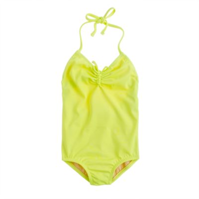 Girls' string halter tank