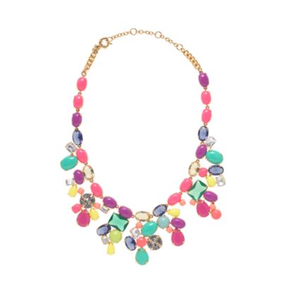 Color mix statement necklace