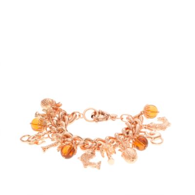Golden charm bracelet