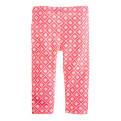 Girls' everyday capri leggings in neon diamond