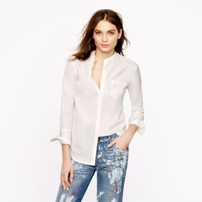 Thomas Mason&reg; mandarin-collar tunic
