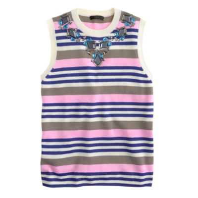 Stripe necklace shell