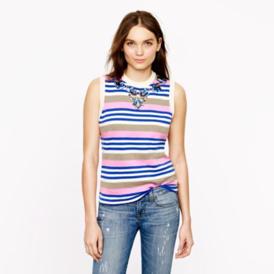 Stripe necklace shell
