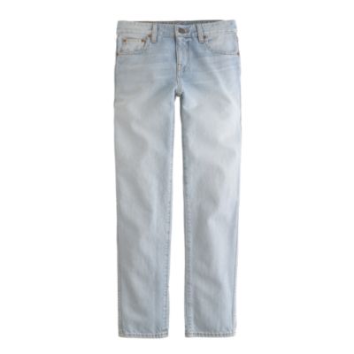 Cropped vintage straight jean in indigo foam wash