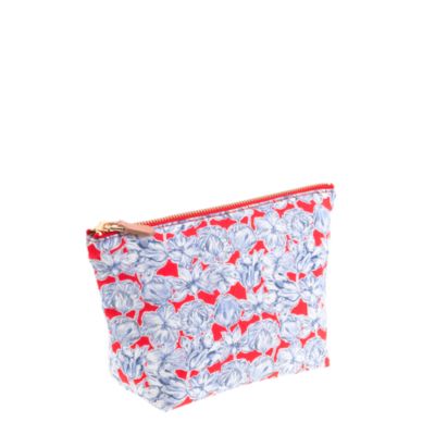Liberty zip pouch in Matilda tulip floral
