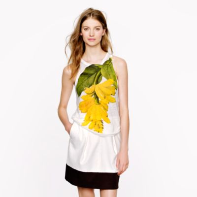 Linen botanical tank