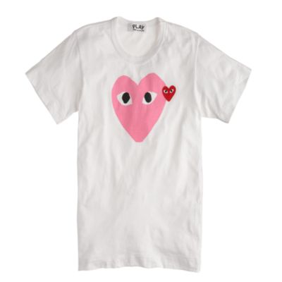 Comme des Gar�ons&reg; pink heart tee