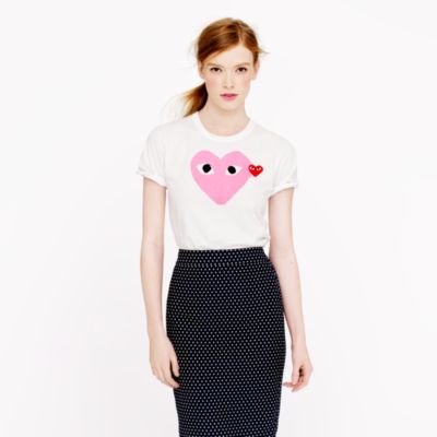 Comme des Gar�ons&reg; pink heart tee