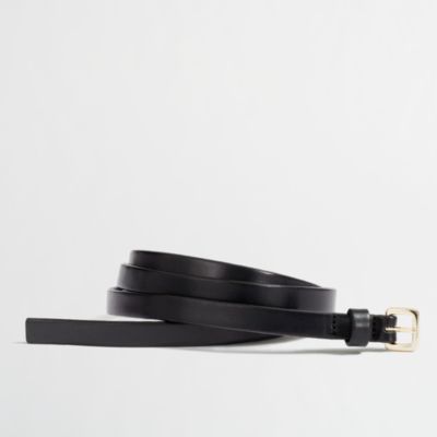 Factory skinny leather belt