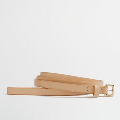 Factory skinny leather belt