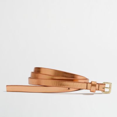 Factory skinny leather belt