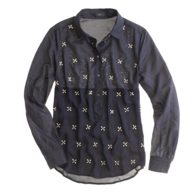 Collection jeweled boyfriend popover