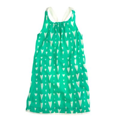 Girls' A-line halter dress in heart