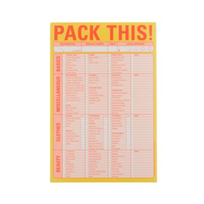 Knock Knock&reg; for J.Crew packing list