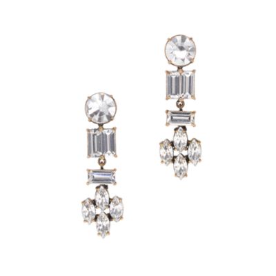 Crystal shapes earrings